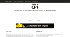 Desktop Screenshot of geradordecpf.org