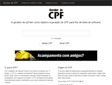 Tablet Screenshot of geradordecpf.org